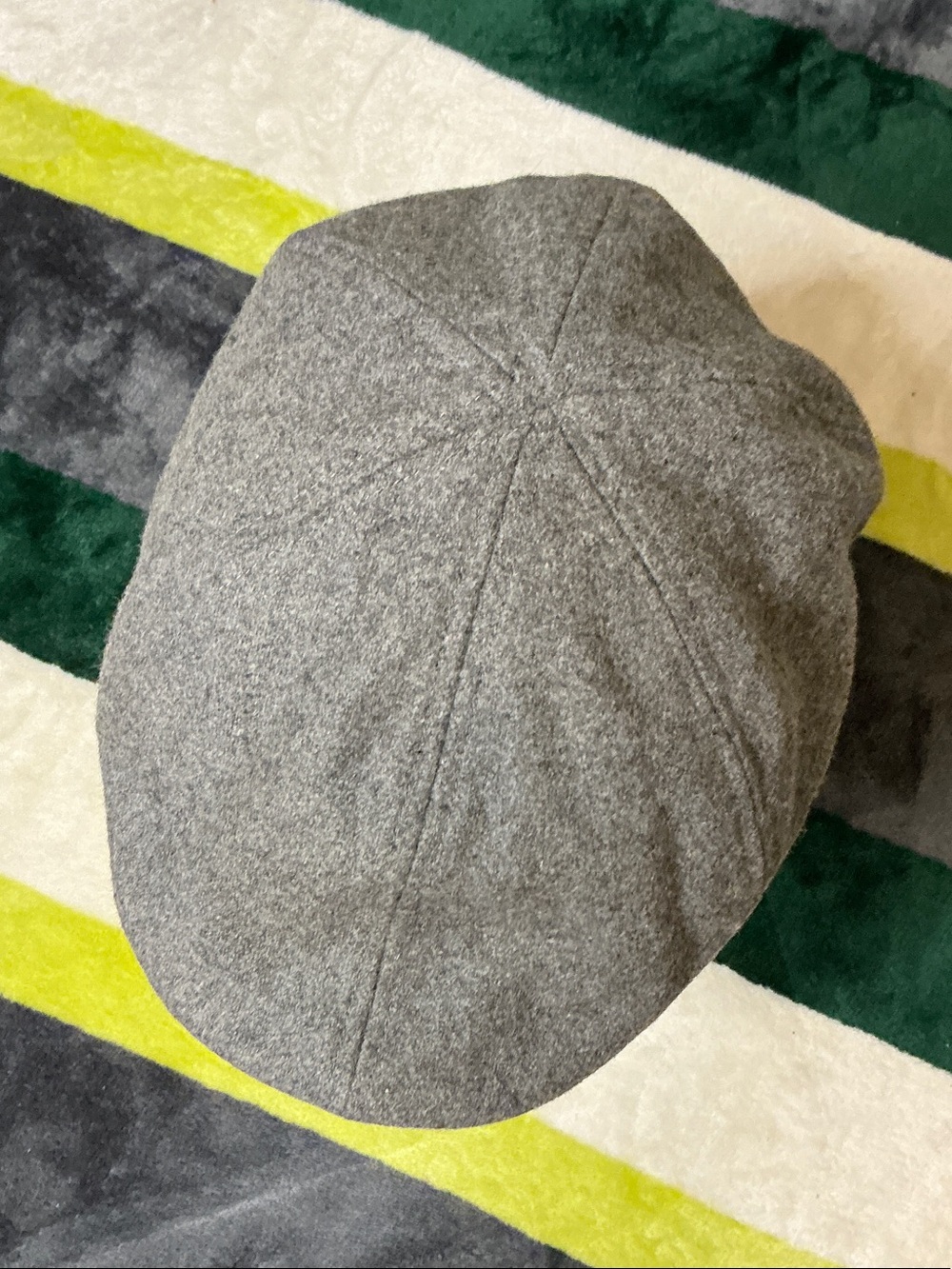 Lids Grey Wool Blend Newsboy Cap Men’s Size XL - Picture 5 of 11